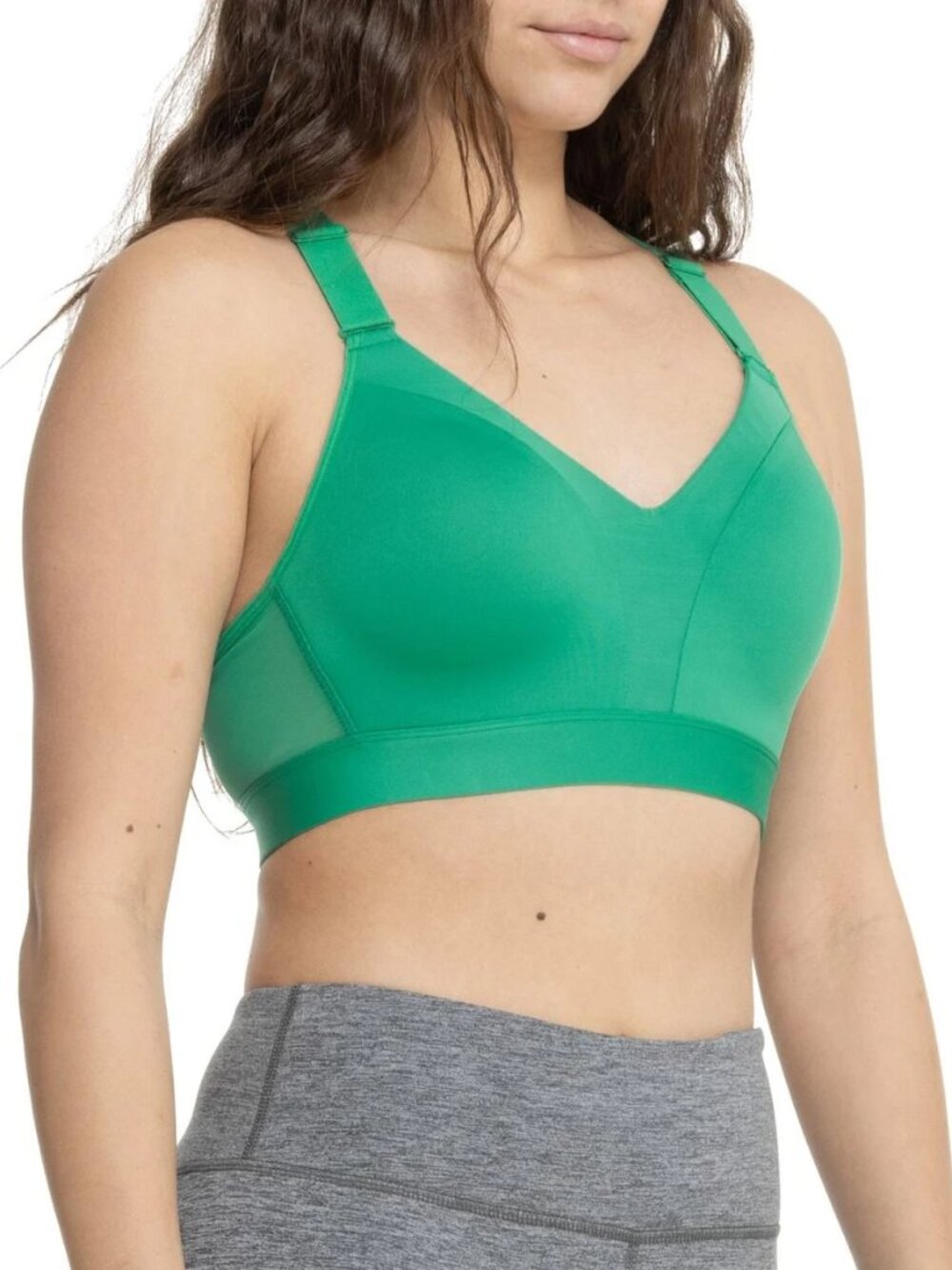 Spyder NWT Kelly/Emerald Green High Impact Padded Sports Bra - Mesh Back - Med
